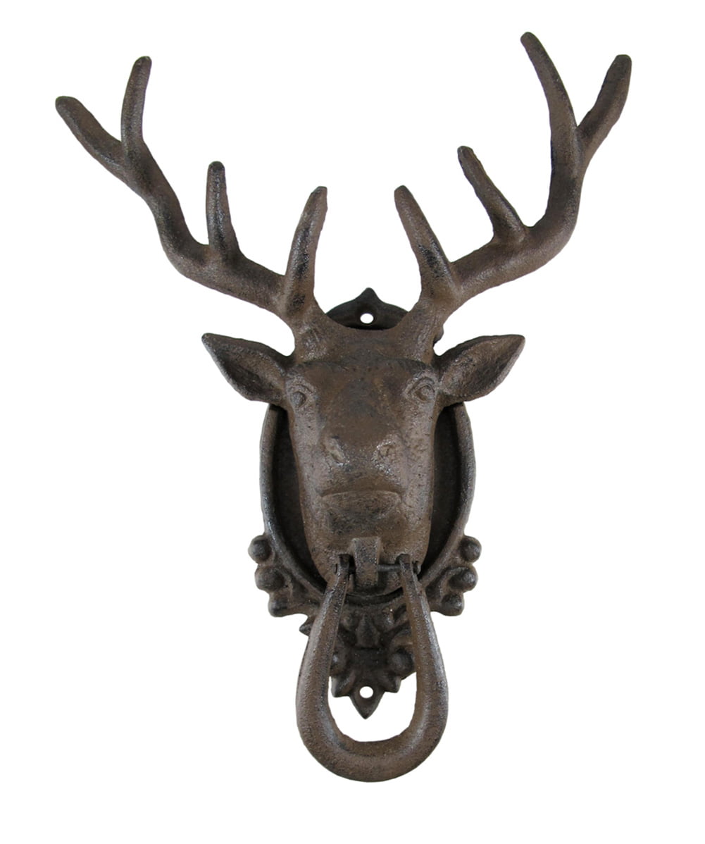 Brass Deer Door Knocker Collectibles Solid Rare Home Decor Animal New