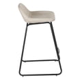 thumbnail image 6 of Cortesi Home Ava Counterstools in Stone Gray Faux Leather (Set of 2), 6 of 15