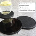 thumbnail image 4 of Prácticos de costa absorbentes para las bebidas con el tenedor, prácticos de costa del silicón con el parte movible del fieltro suave, 4 of 7