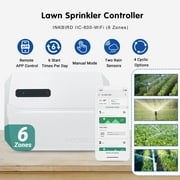 Lawn Irrigation Systems Smart Sprinkler Controller WiFi 6 Zones Watering Control