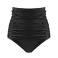 thumbnail image 1 of RELLECIGA Bas de Bikini Froncé Taille Haute pour Femmes, 1 of 11