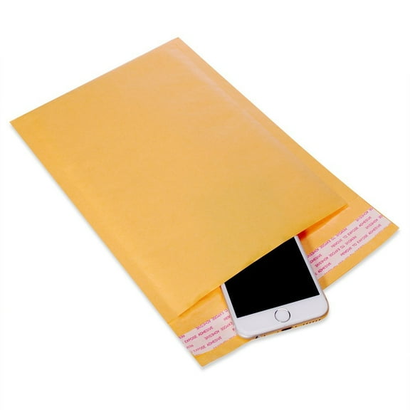 7.25 X 12 100 Pcs Premium Kraft Bubble Cushioned Mailer