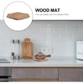 thumbnail image 2 of OUNONA Heat Resistant Casserole Tray Rectangular Brown Wood 1Set for Kitchen Utensils Families, 2 of 4