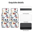 thumbnail image 5 of Cartoon Mickey Mouse And Minnie Mouse Car Floor Mats Universal Floor Mats for Cars Front Rear Car Foot Mats Cute Anime Pattern Car Accessories for Trucks, 5 of 5