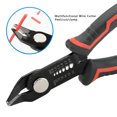thumbnail image 3 of Alicates Para Cortar Cables, Ergonómico Antideslizante, Cortador De Cables, Gancho De Bloqueo De Seguridad De Acero De aleación Para Cables De Par Trenzado De 10 A 20 AWG, 3 of 7