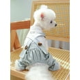 thumbnail image 4 of Valentine's Day 1pc Pet Clothes, Dog And Cat Clothing, Small And Medium-Sized Dog Corduroy, Comfortable And Cute Four-Legged Pants, Baby Overalls, 4 of 4