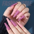 thumbnail image 3 of Uñas postizas de ataúd, uñas postizas de cubierta completa para mujeres y niñas, 10 tamaños, 240 piezas 1072, 3 of 5