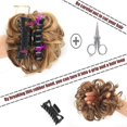 thumbnail image 3 of Postizo de goma para el pelo marrón oscuro CHAO clip para bolsa de rizos 12 cm 50 g, 3 of 5