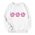thumbnail image 4 of Tiweut Sweatshirts for Girls Kids Floral Graphic Long Sleeve Crew Neck Toddler Pullover Relaxed Fit Clothes 9-10 Y, 4 of 4