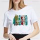 thumbnail image 1 of Camiseta con estampado de árbol de Navidad Harajuku para mujer, Tops cómodos de manga corta, camiseta informal de verano divertida, moda estampada, 1 of 5