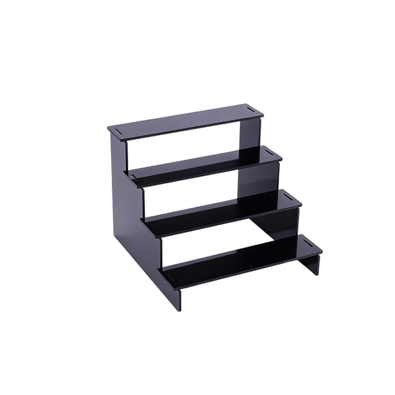 Perfume Organizer for Dresser, Black Acrylic Tiered Display Stand, Perfume Rack Organizer, Perfume Stand Organizer, Bedroom Organizer, 9X12 in, 1 Pc