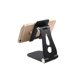 thumbnail image 2 of Soporte para teléfono de escritorio ajustable, soporte para teléfono de escritorio de aluminio, cuerpo más grande y brazos más largos, súper estable, compatible con todos los teléfonos, iPhone, iPad, tabletas (4-10") - Negro ER, 2 of 4