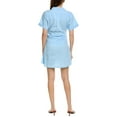 thumbnail image 2 of Nation LTD womens  Nida Wrapped Button-Up Shirtdress, l, Blue, 2 of 3