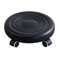thumbnail image 1 of Siruishop Tabouret Roulant à Faible Hauteur avec Roues, Siège Roulant Bas pour Maison, Bureau, Chambre, Noir, 1 of 8