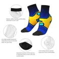 thumbnail image 5 of Lsque Geometry Dash Printed Crew Socks, Moisture-Wicking Socks, Athletic Socks for Men Breathable Cushion Socks Casual Sport Socks for Running Traveling, 5 of 6