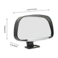 thumbnail image 2 of OUNONA Car Rearview Mirror with Blind Spot Coverage for Improved Safety and Clearer Driving Visibility Accessories, 2 of 8