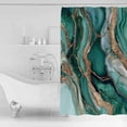 thumbnail image 2 of Green Marble Shower Curtain Set ，Waterproof Fabric Shower Curtains Abstract Art Watercolor Crystal Watermark Shower Curtains for Bathroom,Bathroom Decor 54x"78", 2 of 6