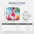thumbnail image 3 of Zufioo Tropical Flamingo Pool Float Print Folding Car Windshield Sun Visor, Anti-ultraviolet Sun Visor, Suitable for Trucks, Vans Car Accessories-Medium, 3 of 6