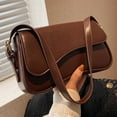 thumbnail image 3 of Yucurem Women Flap Shoulder Bag Buckle Armpit Hobo Bag Casual Shopper Bag (Coffee ) Fashion shoulder bag (Coffee), 3 of 10