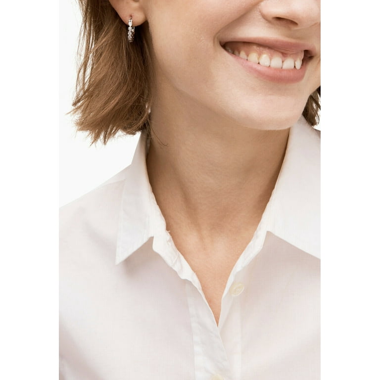 Kate Spade New York Earrings Women's Full Circle Silver Tone