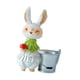 thumbnail image 4 of Estatua de de Pascua de flores bote linda figura decorativa decoración de pascua para estantería de sala de estar gabinete casero Verde, 4 of 9