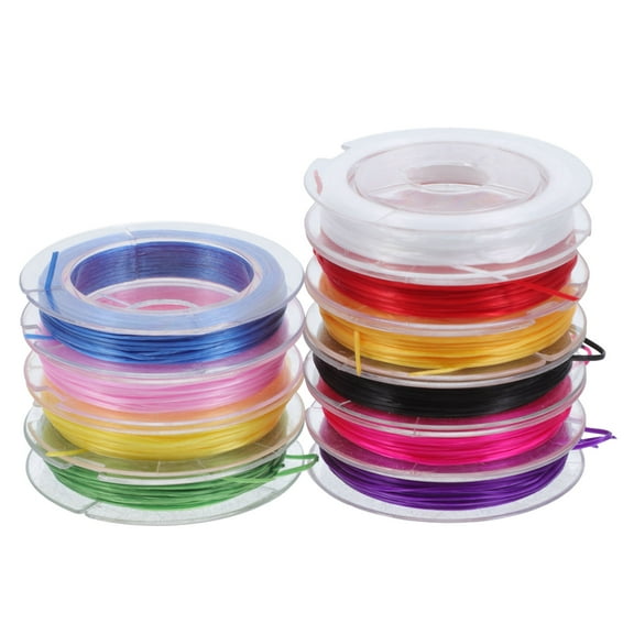 Luxshiny Assorted Color Elastic Stretchy Bracelet String Thread for Jewelry Making and Craft Projects