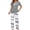 Grey, variant on Womens Pajamas Sets Crewneck Short Sleeve Printed 2 Piece Outfits Set Tie Dye Casual Loungewear with Pockets