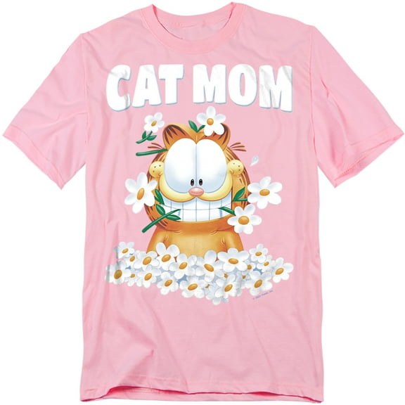 Garfield (2024) T-Shirt Mother'S Day Cat Mom Flowers Unisex Graphic Tee for Men & Women