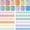 Macaron Colors, variant on 12 Rolls Scalloped Bulletin Board Borders Boho Colors Classroom Decorations
