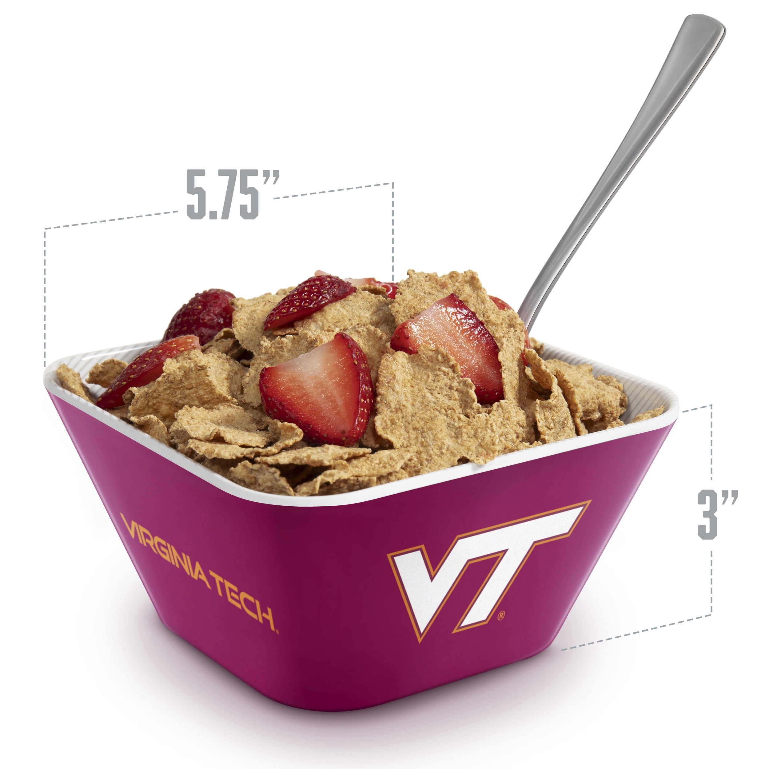 YouTheFan NCAA Virginia Tech Hokies Small Snack Bowl
