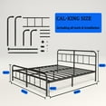 thumbnail image 6 of QFTIME 14" California King Bed Frame with Headboard and Footboard, Heavy Duty Metal Platform, Premium Steel Slat Mattress Foundation with Storage, No Box Spring Needed, 6 of 6