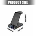 thumbnail image 5 of Travel Charging StandW1re1essCharging Station 15W Foldable Charging Holder with Night Light Clock Alarm, 5 of 8