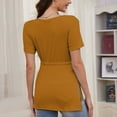 thumbnail image 4 of Bearsland Women's Maternity Shirt Casual Tops Side Split Pullovers Pregnancy Clothes, 4 of 8