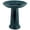 Blue, variant on Esschert Design USA  Ceramic Bird Bath on Pedestal with Bird, Green