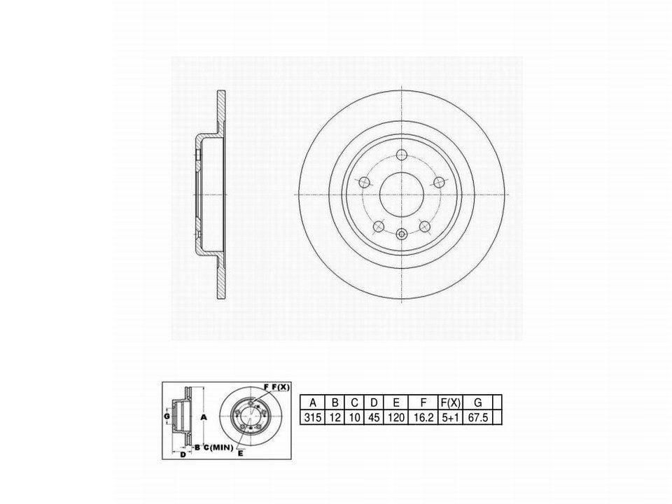 Winstop Brake Rotor, Rear WS255840, Buick Envision 2020-2019