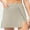 Green, variant on Elvqul Summer Skirt for Women A-Line Mini Skirts Elastic Waisted Blue Solid Side Slits Womens Short Skirts