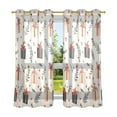 thumbnail image 6 of Yayeee Window Curtains Set of 2 for Living Room Light Filtering 63"x42", Christmas Gift Pattern, 6 of 7