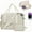 Beige, variant on WANDF For Spirit Airlines Travel Bag With Shoe Compartment,Underseat Carry On Bag Weekender Bag with Toiletry Bag,Personal Item Bag 18x14x8 With USB Charging Port,Gym Bag With Wet Pocket(Beige Bag)