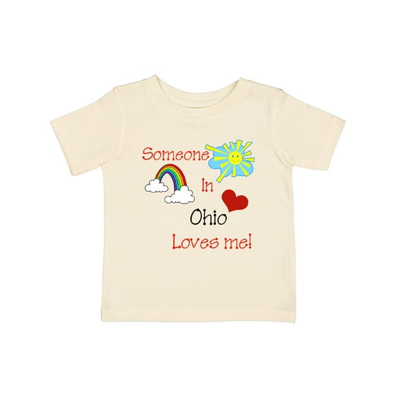 Inktastic Someone in Ohio Loves Me Boys or Girls Baby T-Shirt