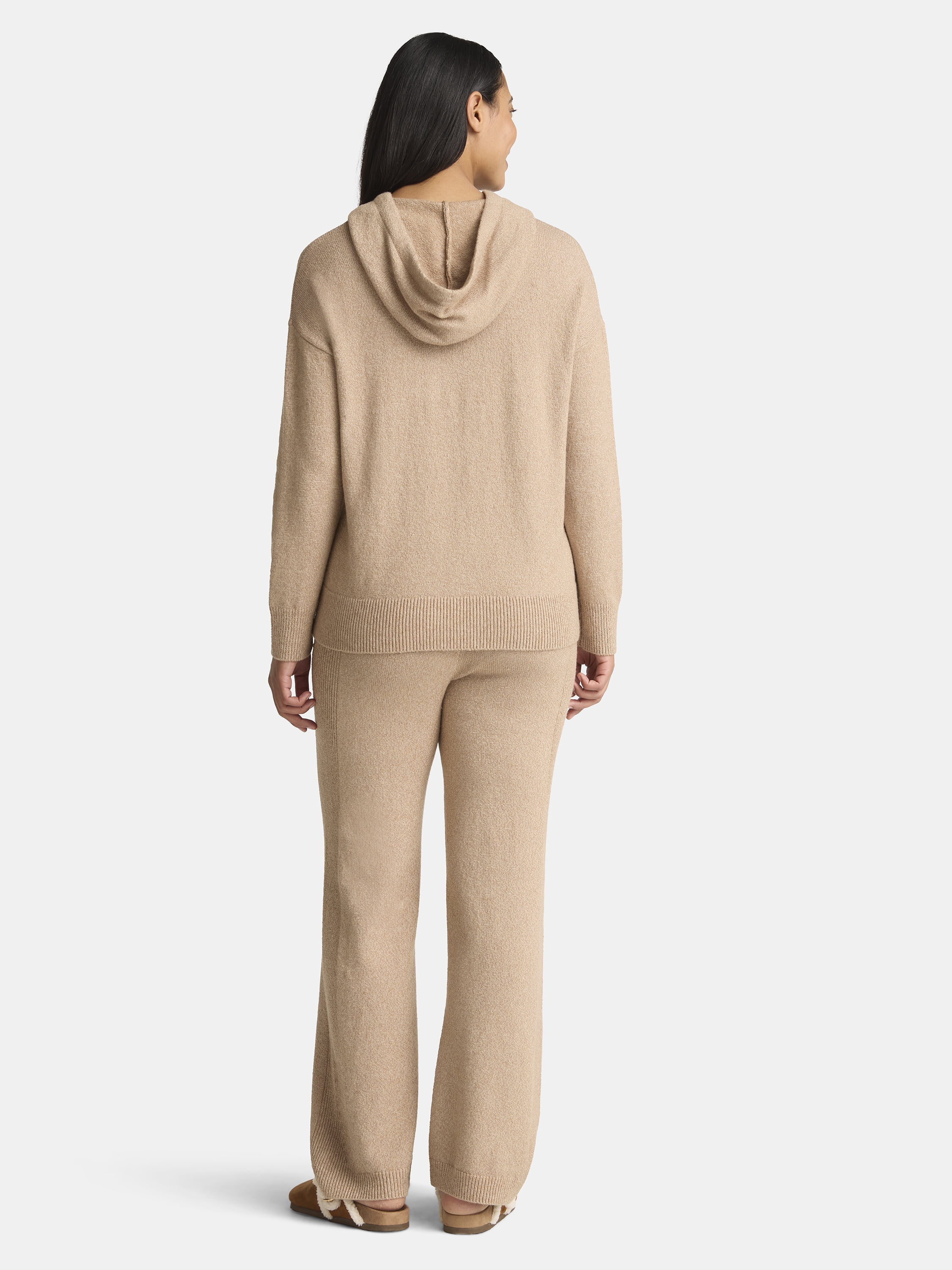 Time and Tru Women's and Women's Plus Sweater Hoodie and Pants Set