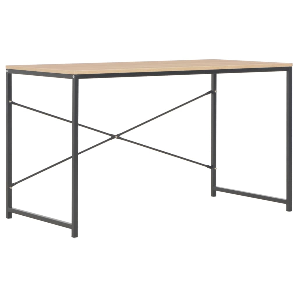 Lowestbest Computer Desk, Modern Writing Desk, PC Workstation for Home Office, Black and oak Lowestbest Computer Desk, Modern Writing Desk, PC Workstation for Home Office, Black and oak