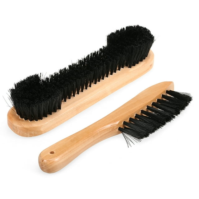 Amdohai Billiard Brush Set Pool Table Corner Brush and Rail Brush Set Billiard Table Cleaning Kit