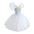 thumbnail image 4 of FYDUU Ballet Leotards for Girls Full Skirted Dance Tutu Dress Party Wear Ballet Dance Performance Outfit Cute Princess Tulle Dresses 13-15 Years, 4 of 5