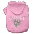 thumbnail image 6 of Pet, Dog  Cat Hoodie Rhinestone, "Four Leaf Clover Outline", 6 of 7