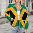 thumbnail image 3 of Jackets for Women Winter Coat Jackets Flannel Stand Collar Jacket(Jamaica,Size:S-4XL), 3 of 7