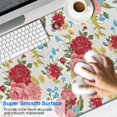thumbnail image 2 of Long Mouse Pads for Desk,Pioneer Flower Floral Print Pattern Desk Mats on Top Of Desks, Desk Mouse Pad Extra Large with 3mm Non-Slip Base and Stitched Edge for Gaming,Office,Work,Home 47.3"x23.6", 2 of 6