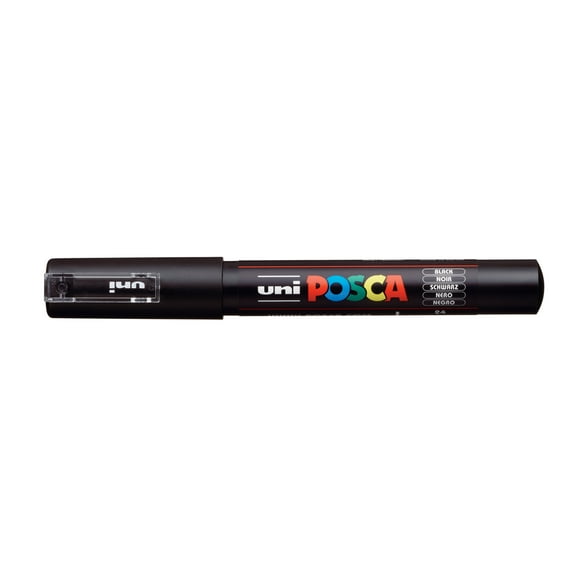 POSCA Paint Marker, PC-1M Extra Fine, Black