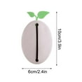 thumbnail image 4 of Coffee Bean Earphone And Key Storage Case With Big Mouth Design Portable Compact Organizer For Earbuds Keys Small Items, 4 of 5
