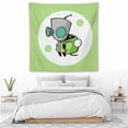 thumbnail image 5 of Invader Zim Tapestry Wall Hanging Wall Art Decor Wall Tapestry for Living Room Bedroom Dorm 60"x60", 5 of 8