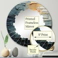thumbnail image 3 of Designart "Abstracct Plutot Planet composition" Pluto Round Wall Mirror - Fantasy Oval Printed Decorative Oversized Mirror - Multiple Color Options, 3 of 4